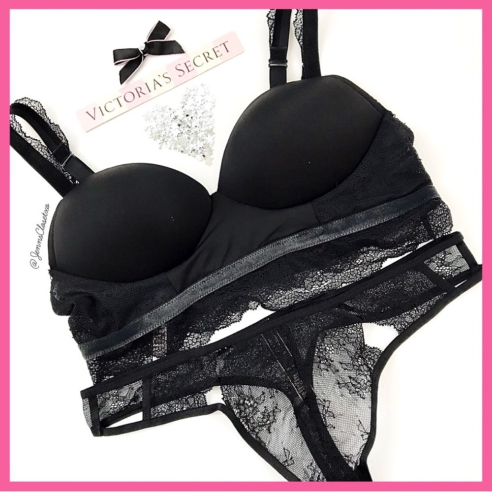 •Victoria’s Secret• Push-up bralette & Lace Thong - Picture 4 of 5